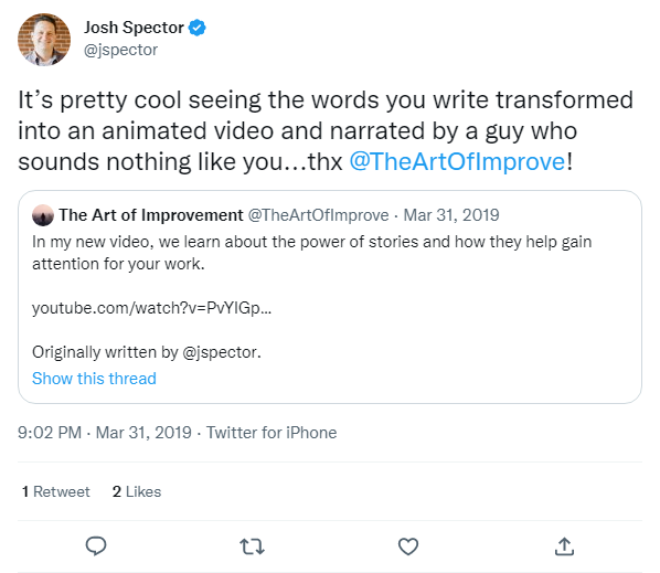 Author testimonial