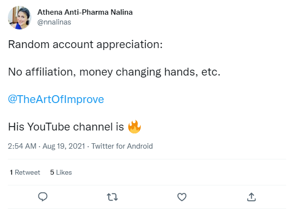 User testimonial