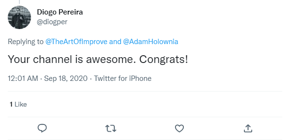 User testimonial