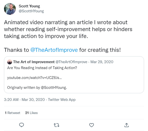 Author testimonial