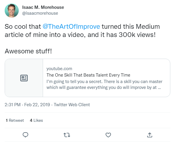 Author testimonial